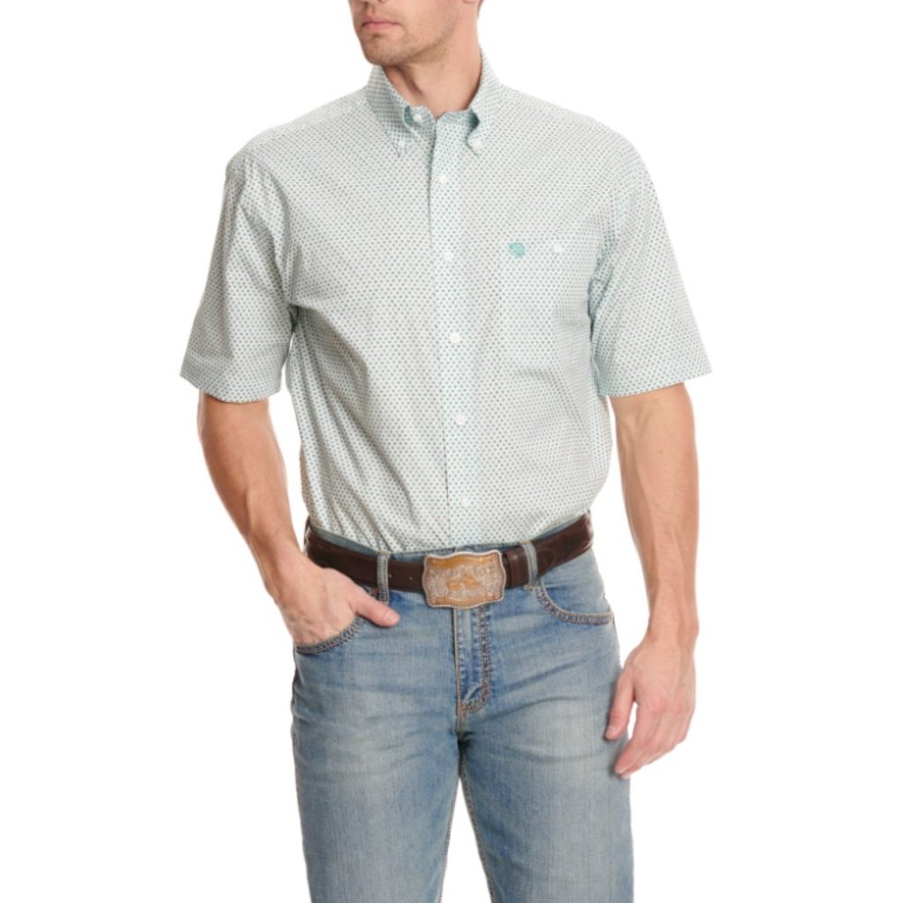 NWT Wrangler George Straight Relaxed Fit Short Sleeve Shirt M